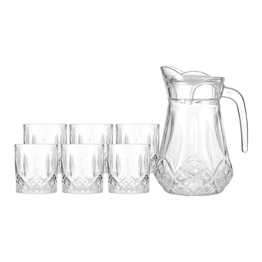 Deli glass water set 7-pcs