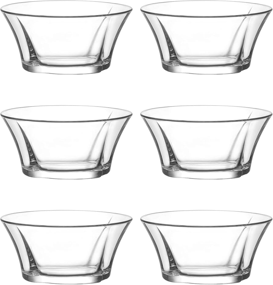 6-piece glass bowl set 310ml