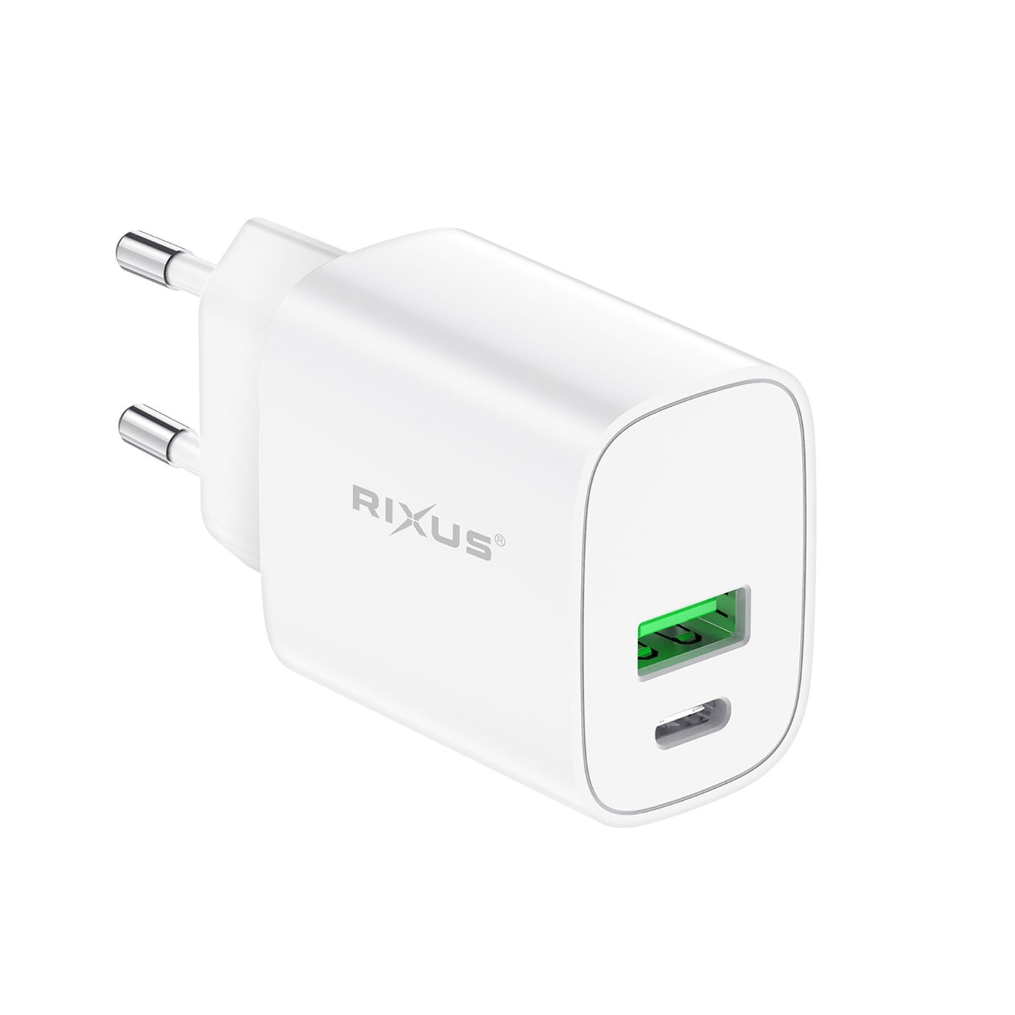 Rixus Fast Charge PD to Type C + USB Slot 20W