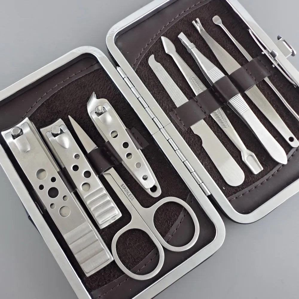 11-piece cross nail scissors set for pedicure