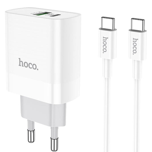 HOCO C80A 2-Port Type-C Network Charger