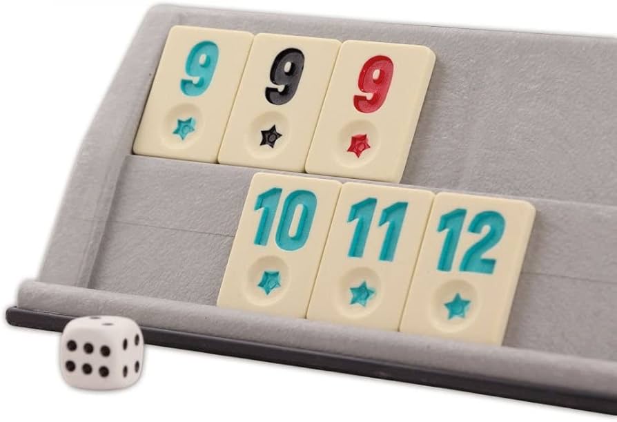 Original Rummy/Okey aus Kunststoff mit Melamin Spielsteine Plastik Okey