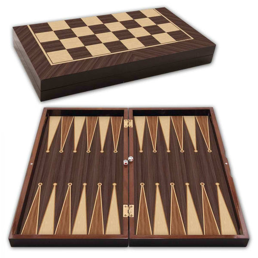 Tavla-Backgammon aus Holz (Die Mitteldichte Holzfaserplatte